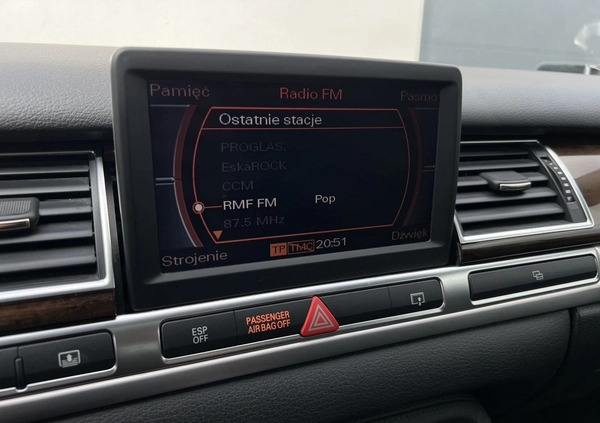 Audi S8 cena 89900 przebieg: 123273, rok produkcji 2007 z Trzebinia małe 781